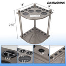 8 Corner-Style Floor Stand Pool Cue Racks with Score Counter (5 Colors)