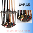 8 Corner-Style Floor Stand Pool Cue Racks with Score Counter (5 Colors)