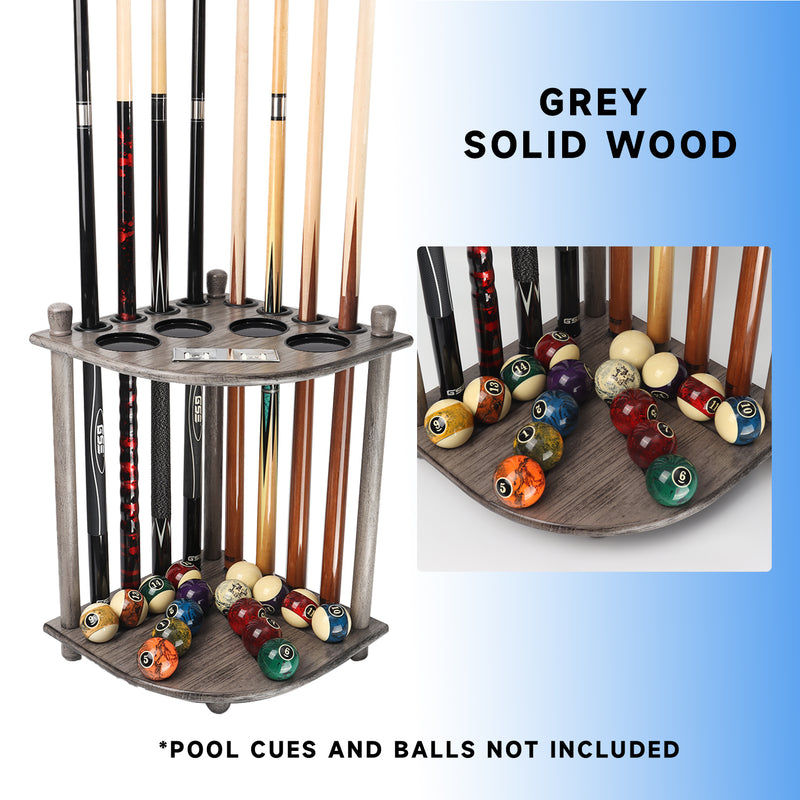 8 Corner-Style Floor Stand Pool Cue Racks with Score Counter (5 Colors)