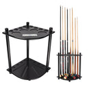 8 Corner-Style Floor Stand Pool Cue Racks with Score Counter (5 Colors)