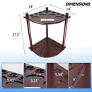 8 Corner-Style Floor Stand Pool Cue Racks with Score Counter (5 Colors)