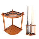 8 Corner-Style Floor Stand Pool Cue Racks with Score Counter (5 Colors)