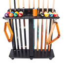 10 Floor Stand Pool Cue Racks, Holds Ball Racks and Pool Ball (5 Colors)