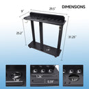 10 Floor Stand Pool Cue Racks, Holds Ball Racks and Pool Ball (5 Colors)