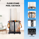 10 Floor Stand Pool Cue Racks, Holds Ball Racks and Pool Ball (5 Colors)