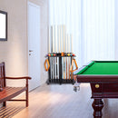 10 Floor Stand Pool Cue Racks, Holds Ball Racks and Pool Ball (5 Colors)