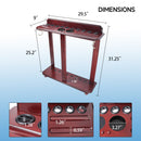 10 Floor Stand Pool Cue Racks, Holds Ball Racks and Pool Ball (5 Colors)