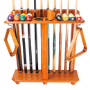 10 Floor Stand Pool Cue Racks, Holds Ball Racks and Pool Ball (5 Colors)