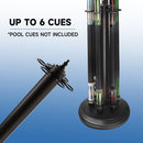 24" Metal 6 Floor Stand Billiard Pool Cue Stick Rack Only (4 Colors)