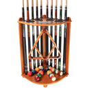 10 Corner Style Pool Cue Rack with Score Counter (5 Colors)