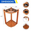 10 Corner Style Pool Cue Rack with Score Counter (5 Colors)