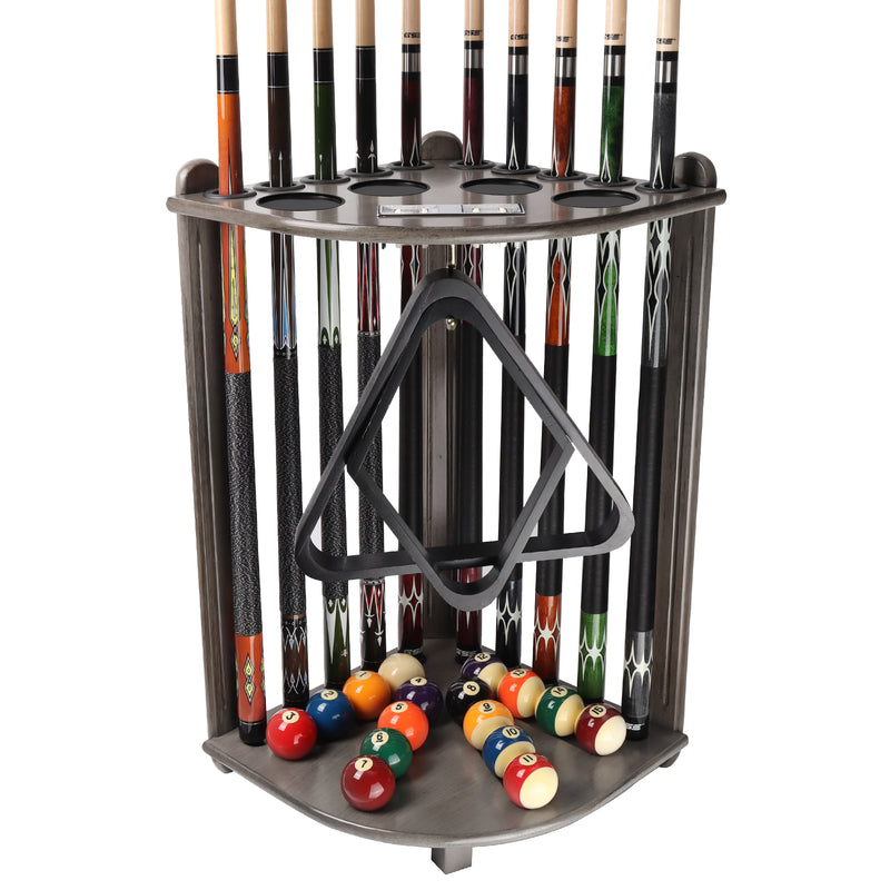 10 Corner Style Pool Cue Rack with Score Counter (5 Colors)