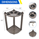 10 Corner Style Pool Cue Rack with Score Counter (5 Colors)