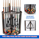 10 Corner Style Pool Cue Rack with Score Counter (5 Colors)