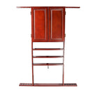 10 Billiard Pool Cue Wall Mounted Rack & Dart Board Cabinet Combination (3 Colors)