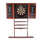 10 Billiard Pool Cue Wall Mounted Rack & Dart Board Cabinet Combination (3 Colors)