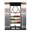 8 Wall Pool Cue Rack with Score Counter and Metal Hook, Billiard Pool Cue Rack Only (4 Colors) - Three-Wins Imports, LLC