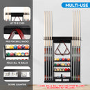 8 Wall Pool Cue Rack with Score Counter and Metal Hook, Billiard Pool Cue Rack Only (4 Colors) - Three-Wins Imports, LLC