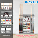 8 Wall Pool Cue Rack with Score Counter and Metal Hook, Billiard Pool Cue Rack Only (4 Colors) - Three-Wins Imports, LLC