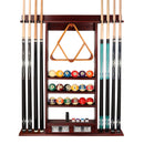 8 Wall Pool Cue Rack with Score Counter and Metal Hook, Billiard Pool Cue Rack Only (4 Colors) - Three-Wins Imports, LLC