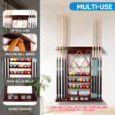 8 Wall Pool Cue Rack with Score Counter and Metal Hook, Billiard Pool Cue Rack Only (4 Colors) - Three-Wins Imports, LLC