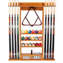 8 Wall Pool Cue Rack with Score Counter and Metal Hook, Billiard Pool Cue Rack Only (4 Colors) - Three-Wins Imports, LLC