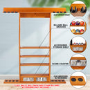 8 Wall Pool Cue Rack with Score Counter and Metal Hook, Billiard Pool Cue Rack Only (4 Colors) - Three-Wins Imports, LLC