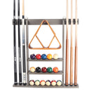 6 Wall Pool Cue Rack with Score Counter and Metal Hook, Billiard Pool Cue Rack Only  (5 Colors)