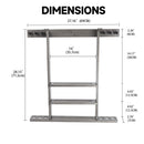 6 Wall Pool Cue Rack with Score Counter and Metal Hook, Billiard Pool Cue Rack Only  (5 Colors)