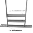 6 Wall Pool Cue Rack with Score Counter and Metal Hook, Billiard Pool Cue Rack Only  (5 Colors)