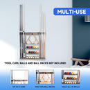 6 Wall Pool Cue Rack with Score Counter and Metal Hook, Billiard Pool Cue Rack Only  (5 Colors)