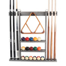 6 Wall Pool Cue Rack with Score Counter and Metal Hook, Billiard Pool Cue Rack Only  (5 Colors)