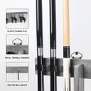 6 Wall Pool Cue Rack with Score Counter and Metal Hook, Billiard Pool Cue Rack Only  (5 Colors)