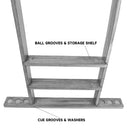 6 Wall Pool Cue Rack with Score Counter and Metal Hook, Billiard Pool Cue Rack Only  (5 Colors)