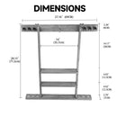 6 Wall Pool Cue Rack with Score Counter and Metal Hook, Billiard Pool Cue Rack Only  (5 Colors)