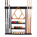 6 Wall Pool Cue Rack with Score Counter and Metal Hook, Billiard Pool Cue Rack Only  (5 Colors)