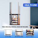 6 Wall Pool Cue Rack with Score Counter and Metal Hook, Billiard Pool Cue Rack Only  (5 Colors)