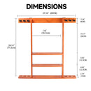 6 Wall Pool Cue Rack with Score Counter and Metal Hook, Billiard Pool Cue Rack Only  (5 Colors)