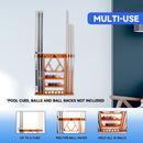 6 Wall Pool Cue Rack with Score Counter and Metal Hook, Billiard Pool Cue Rack Only  (5 Colors)