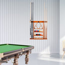 6 Wall Pool Cue Rack with Score Counter and Metal Hook, Billiard Pool Cue Rack Only  (5 Colors)