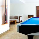 2-Piece 6 Billiard Pool Cue Stick Wall Rack, Wall Mounted Holders (4 Colors)