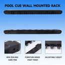 2-Piece 8 Billiard Pool Cue Stick Wall Rack,  Wall Mounted Holders (4 Colors)