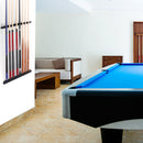 2-Piece 8 Billiard Pool Cue Stick Wall Rack,  Wall Mounted Holders (4 Colors)