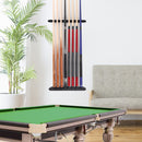 2-Piece 8 Billiard Pool Cue Stick Wall Rack,  Wall Mounted Holders (4 Colors)