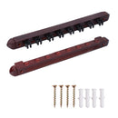 2-Piece 8 Billiard Pool Cue Stick Wall Rack,  Wall Mounted Holders (4 Colors)