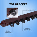 2-Piece 8 Billiard Pool Cue Stick Wall Rack,  Wall Mounted Holders (4 Colors)