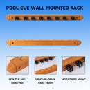 2-Piece 8 Billiard Pool Cue Stick Wall Rack,  Wall Mounted Holders (4 Colors)