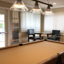 2-Piece 6 Billiard Pool Cue Stick Wall Rack, Wall Mounted Holders (4 Colors)