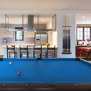 2-Piece 6 Billiard Pool Cue Stick Wall Rack, Wall Mounted Holders (4 Colors)