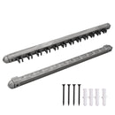 2-Piece 12 Billiard Pool Cue Stick Wall Rack,  Wall Mounted Holders (4 Colors)